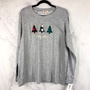 Style & Co Holly Jolly Pullover Sweater Grey XL